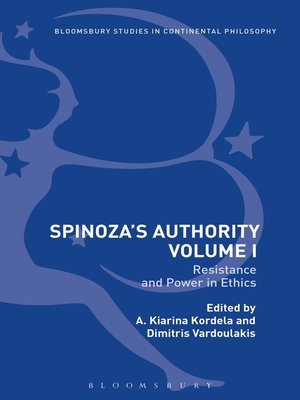 cover image of Spinoza's Authority, Volume 1